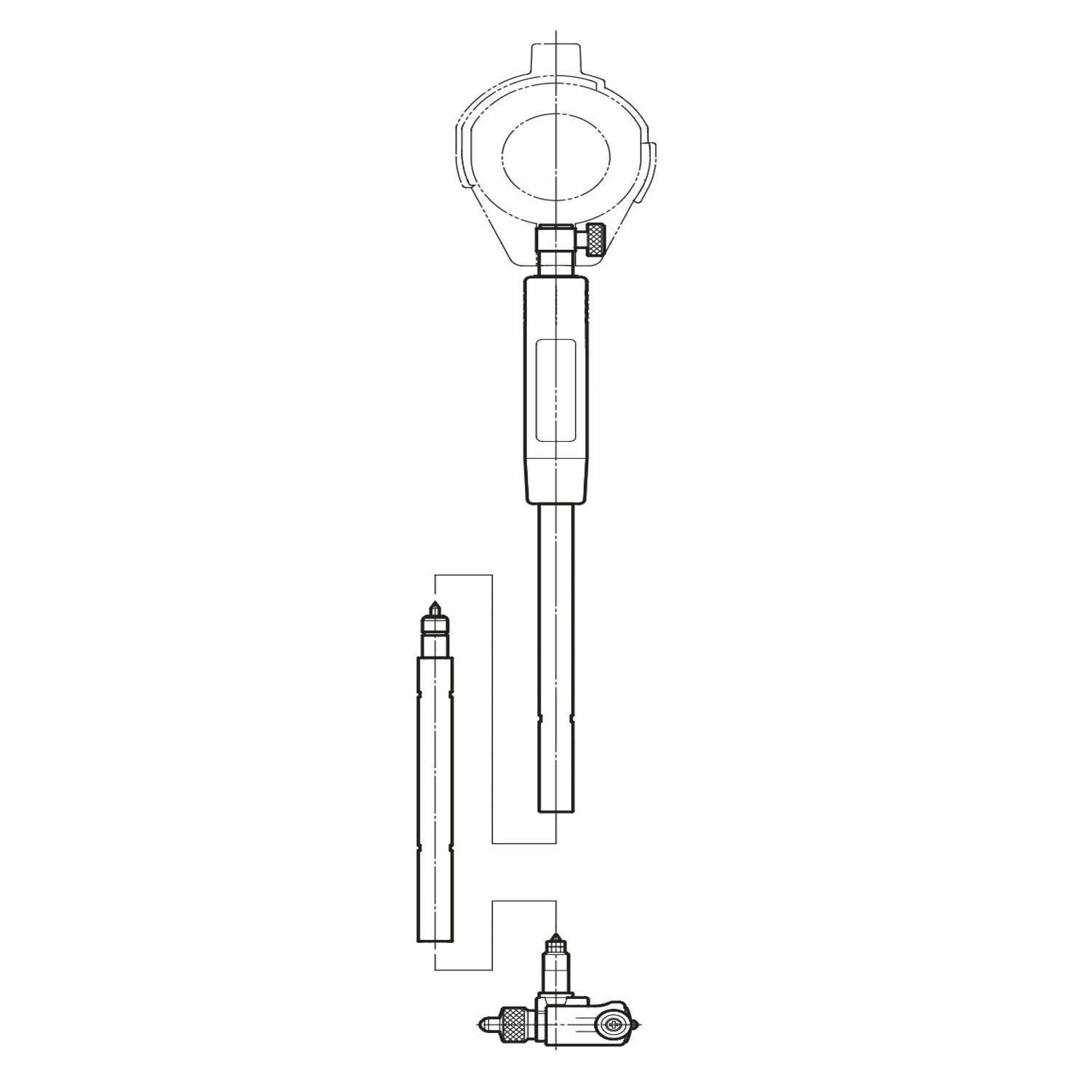 18-35 SİLİNDİR KOMPARATÖRÜ UZATMA 125mm